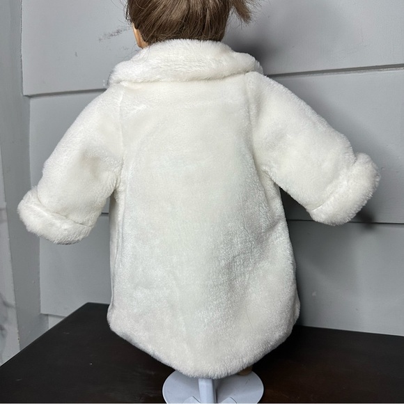 Vintage 1996 Fibrecraft Materials American Girl Doll Size 18” Faux Fur Coat - Picture 2 of 16
